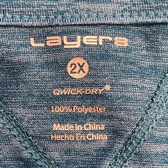 Layer 8 Plus Size Qwick-Dry Technology Performance Top - EUC - Picture 4 of 4